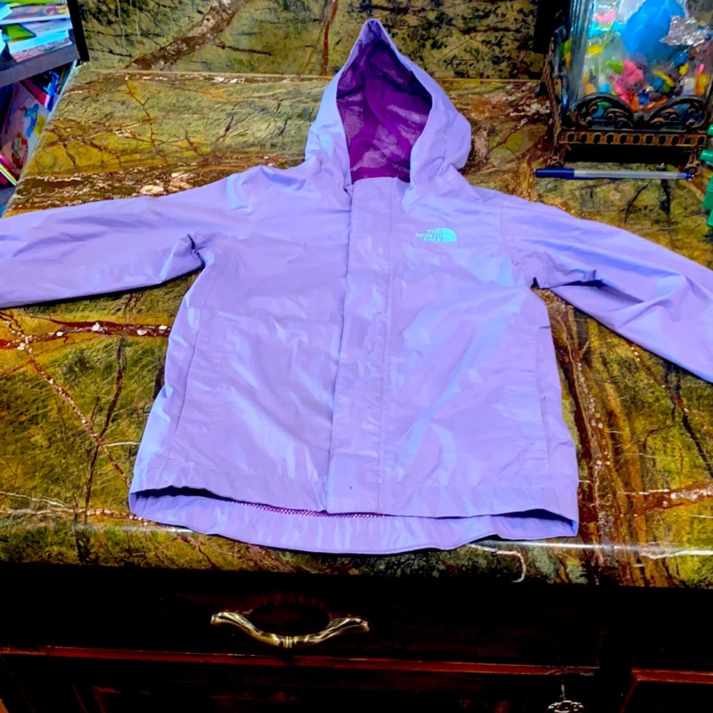North Face Rain Jacket Size 4T Light Purple